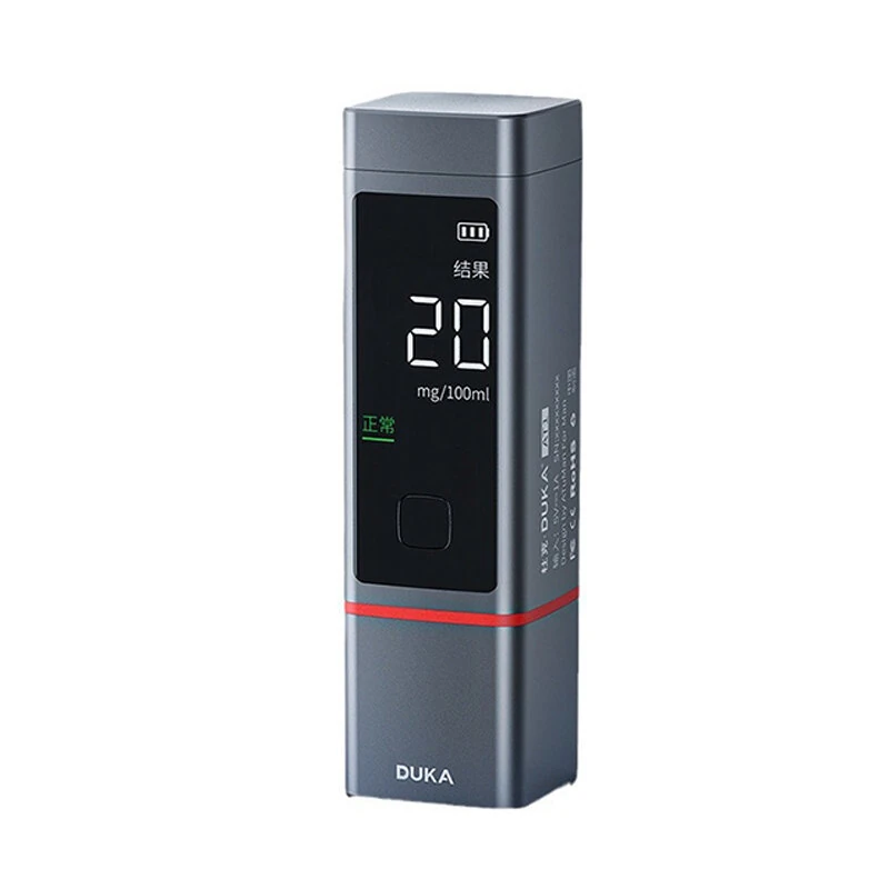 (image for) DUKA Portable Alcohol Tester Non-contact Breath Analyzer LCD Digital Display Rechargeable High-precision Alcohol Tester Tool
